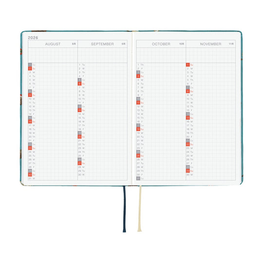 Hobonichi Bow &amp; Tie In the Forest HON A6