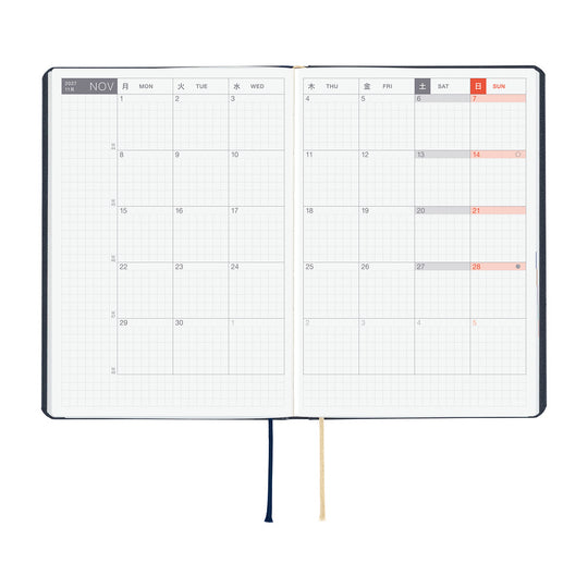 Hobonichi  |  SLASH Navy A6 HON