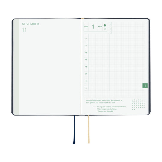 Hobonichi  |  SLASH Navy A6 HON