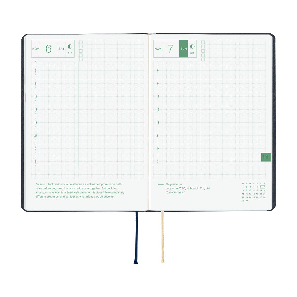 Hobonichi  |  SLASH Navy A6 HON