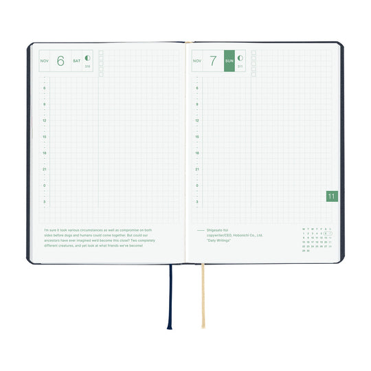Hobonichi  |  SLASH Navy A6 HON