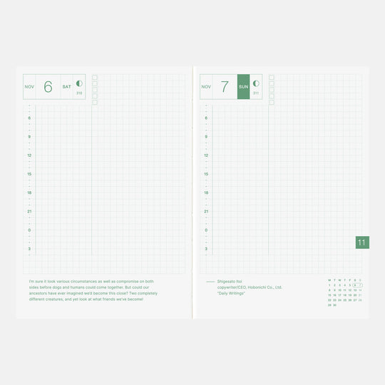 Hobonichi Techo 2027 English Original Book A6