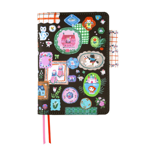 Hobonichi A6 Cover Yumi Kitagishi- White Cat's Table Decorations