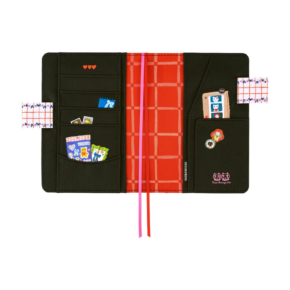 Hobonichi A6 Cover Yumi Kitagishi- White Cat's Table Decorations