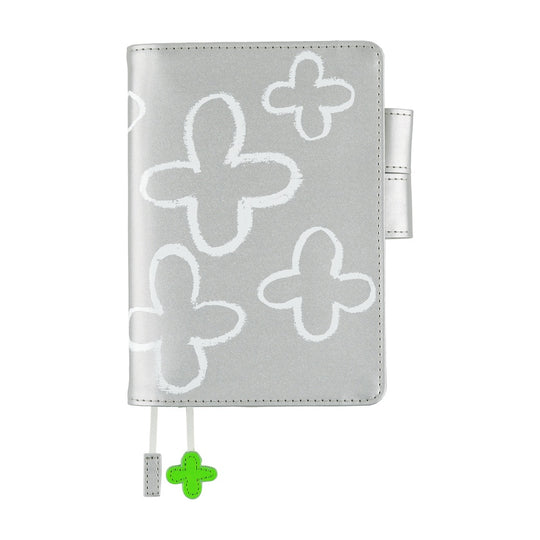 Hobonichi A6 Cover Makoto Matsubayashi-  Silver Flowers