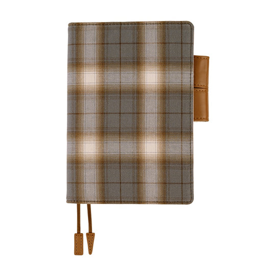 Hobonichi A6 Cover Shirt Fabric- Foggy Plaid
