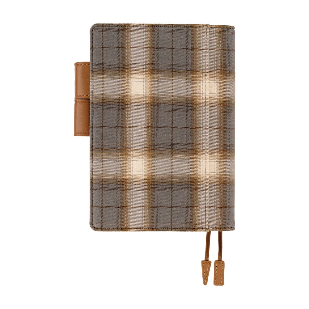 Hobonichi A6 Cover Shirt Fabric- Foggy Plaid