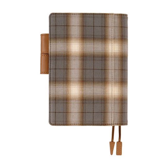 Hobonichi A6 Cover Shirt Fabric- Foggy Plaid