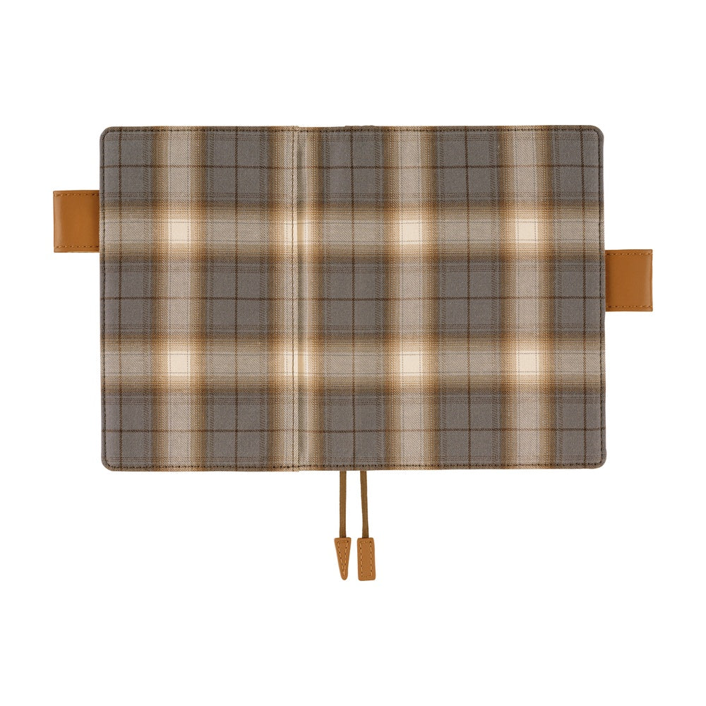 Hobonichi A6 Cover Shirt Fabric- Foggy Plaid