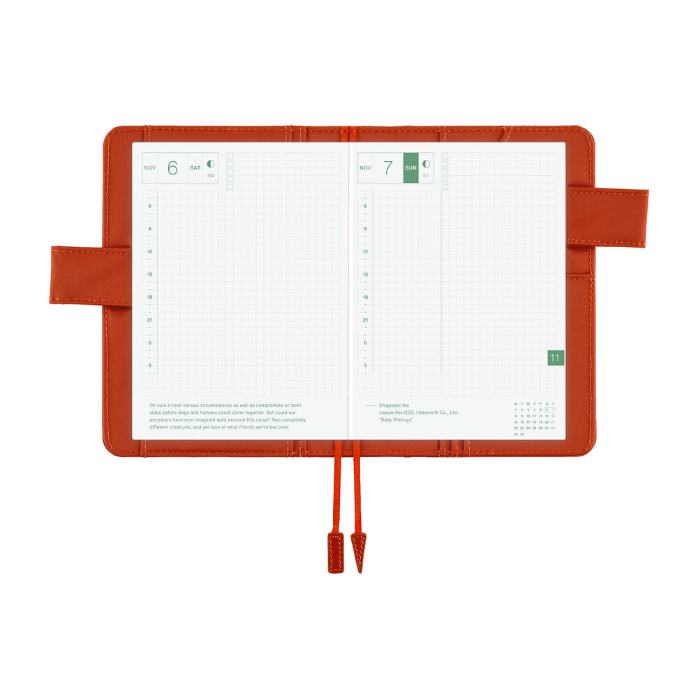 Hobonichi  |  Colours Cover A6- Bordeaux Teracotta