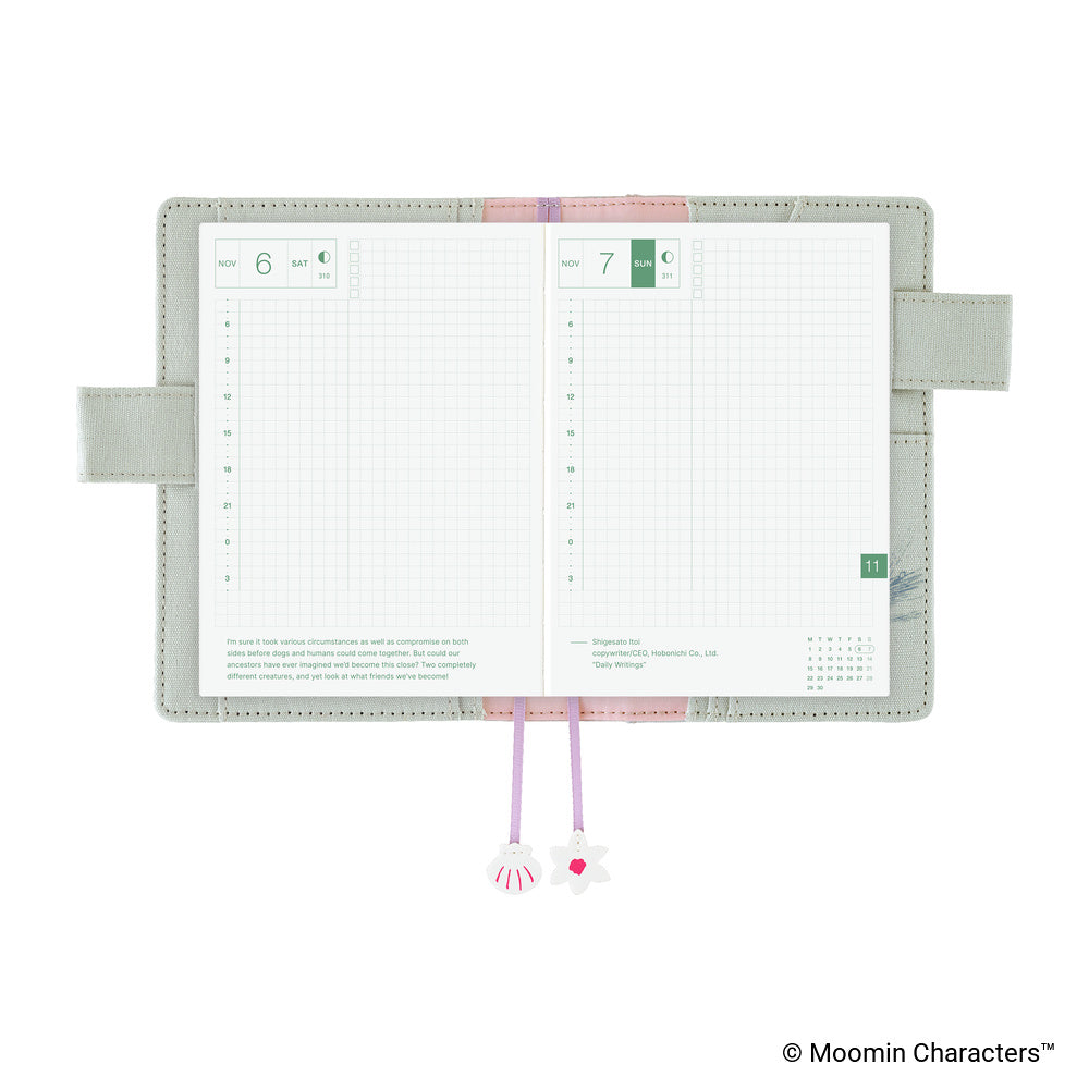 Hobonichi  |  Moomin My Yard A6- Pale Mint