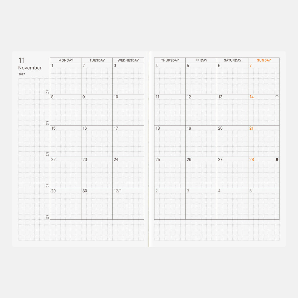 Hobonichi Techo 2027 English Planner A6