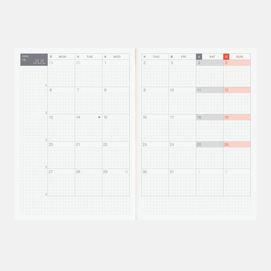 Hobonichi A5 Cousin Book 2026- English