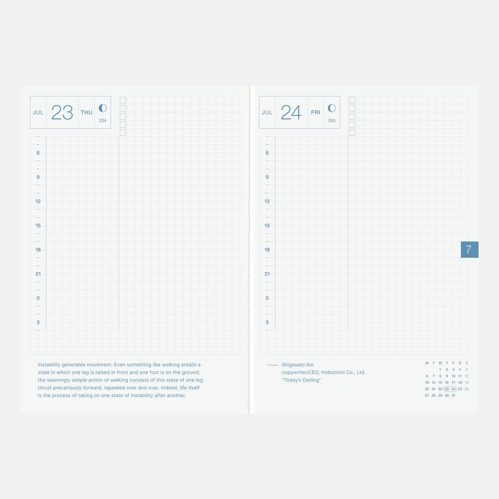 Hobonichi A6 Original Book 2026- English