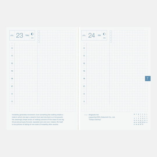 Hobonichi A6 Original Book 2026- English