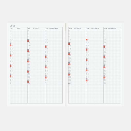 Hobonichi A5 Cousin Book 2026- English
