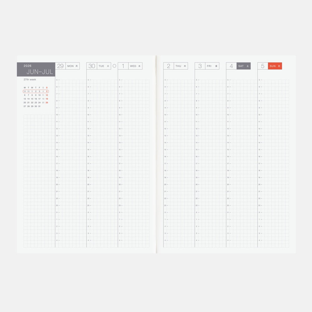 Hobonichi A5 Cousin Book 2026- English
