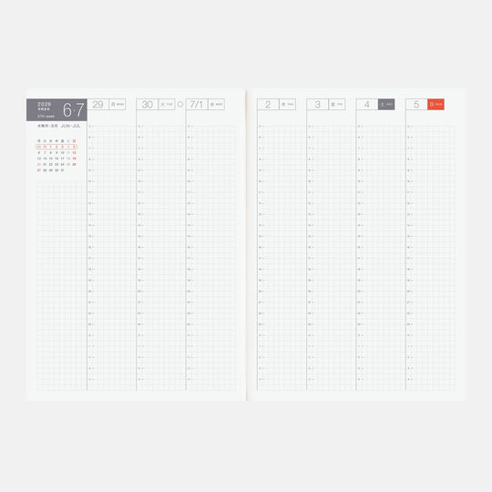 Hobonichi Techo 2026 Japanese Cousin Book April Start- A5 Size