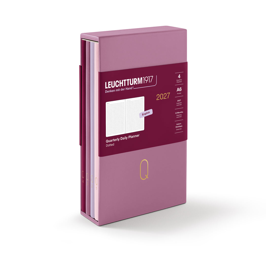 Leuchtturm1917 Quarterly Daily Planner Dotted A6 2027