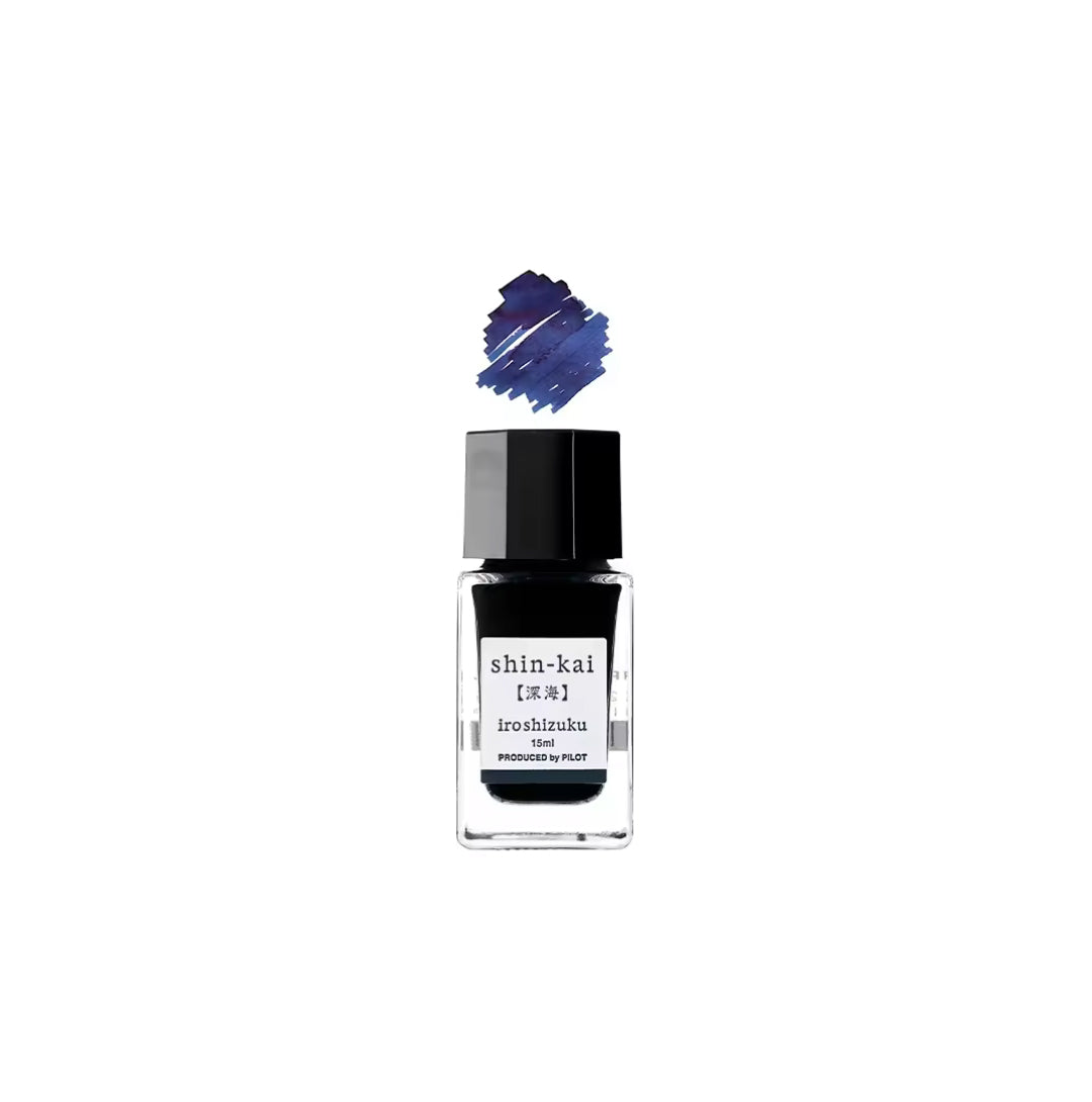 Pilot Iroshizuku Fountain Pen Ink 15ml- Shin-Kai