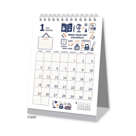 Shinnippon  Eric Small Things Desktop Calendar