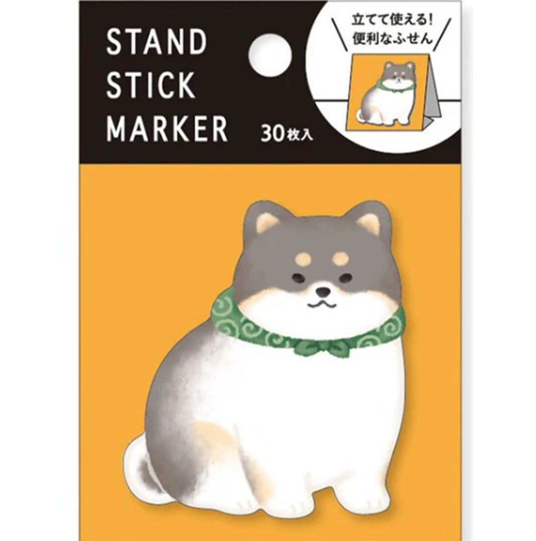 Mind Wave Sticky Notes Stand Shiba Dog Stick Marker