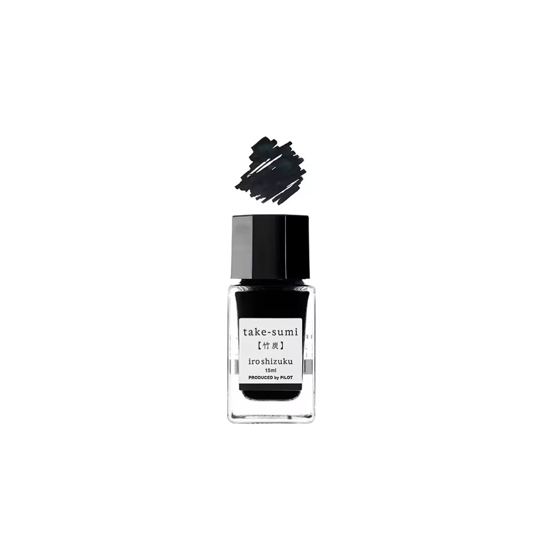 Pilot Iroshizuku Fountain Pen Ink 15ml- Take-Sumi