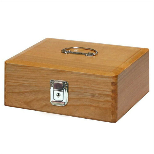 Collect Stamp Box with Lock- Wood