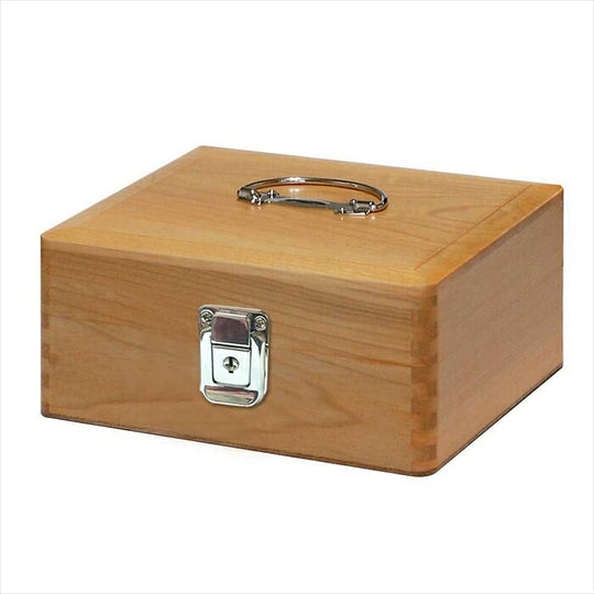 Collect Stamp Box with Lock- Wood