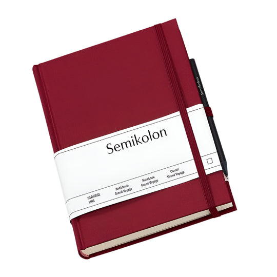 Semikolon Notebook Grand Voyage Burgundy