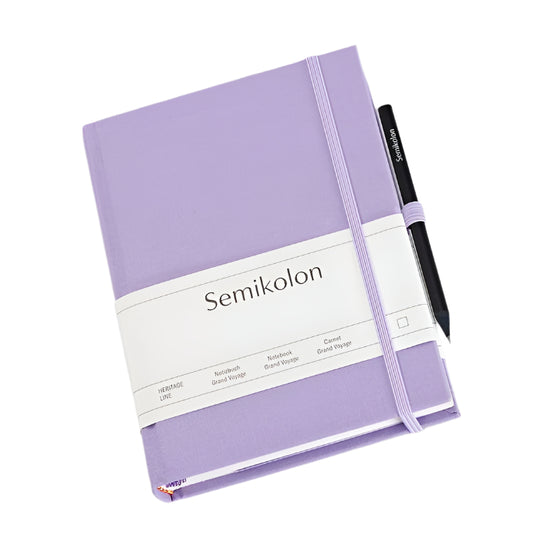 Semikolon Notebook Grand Voyage Lilac Silk