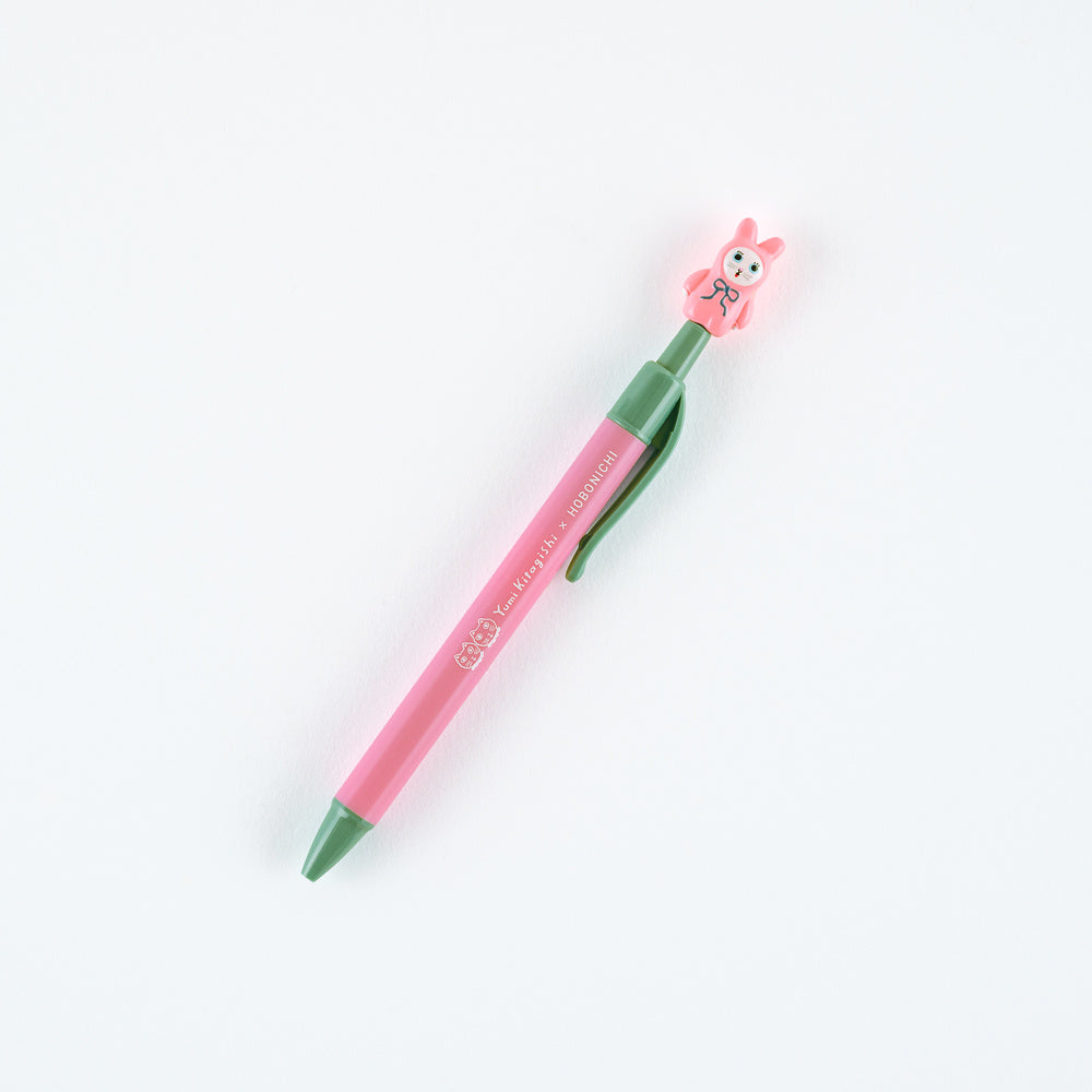 Hobonichi  │  Yumi Kitagishi Ballpoint Pen White Cat Bunny 0.5mm