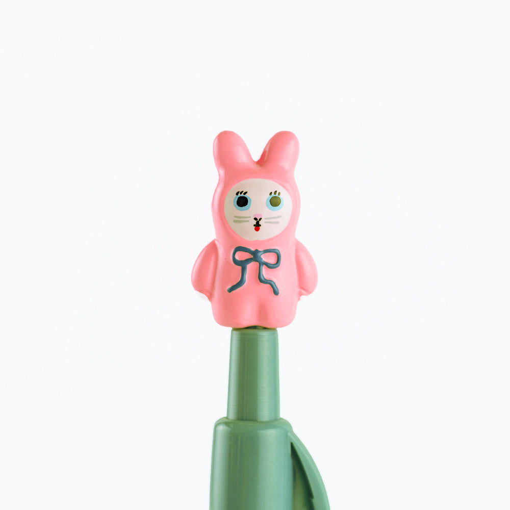 Hobonichi  │  Yumi Kitagishi Ballpoint Pen White Cat Bunny 0.5mm