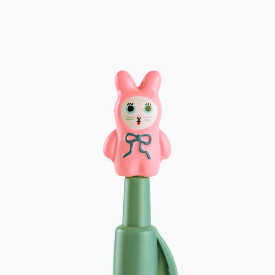 Hobonichi  │  Yumi Kitagishi Ballpoint Pen White Cat Bunny 0.5mm