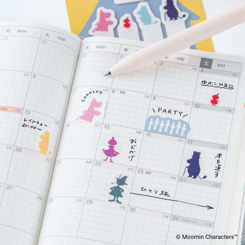 Hobonichi Moomin Index Sticky Notes Friends of Moomin Valley