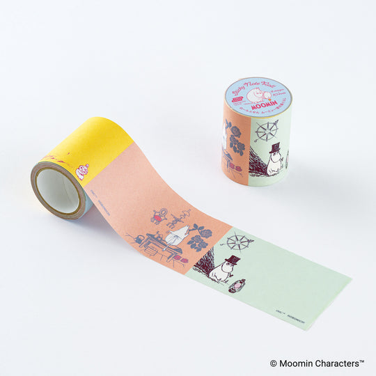Hobonichi Moomin Sticky Note Roll- Moomin Family’s Island Life