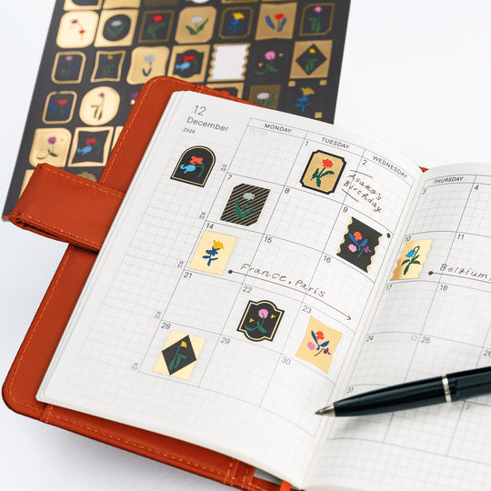 Hobonichi Yoshie Watanabe Foiled Stamped Stickers