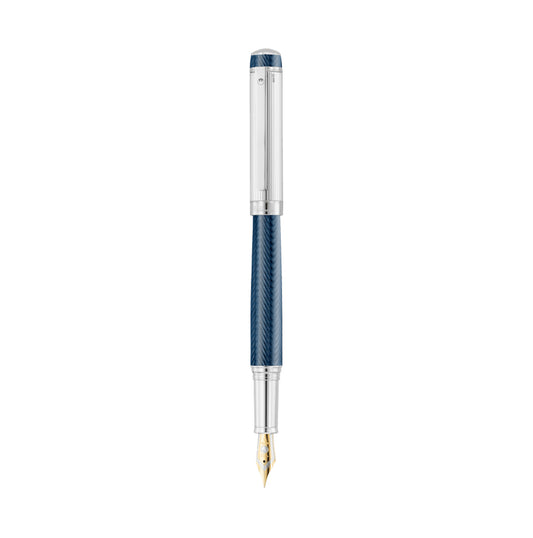 Waldmann Grandeur Gold Nib Fountain Pen - Ocean Blue Lacquer