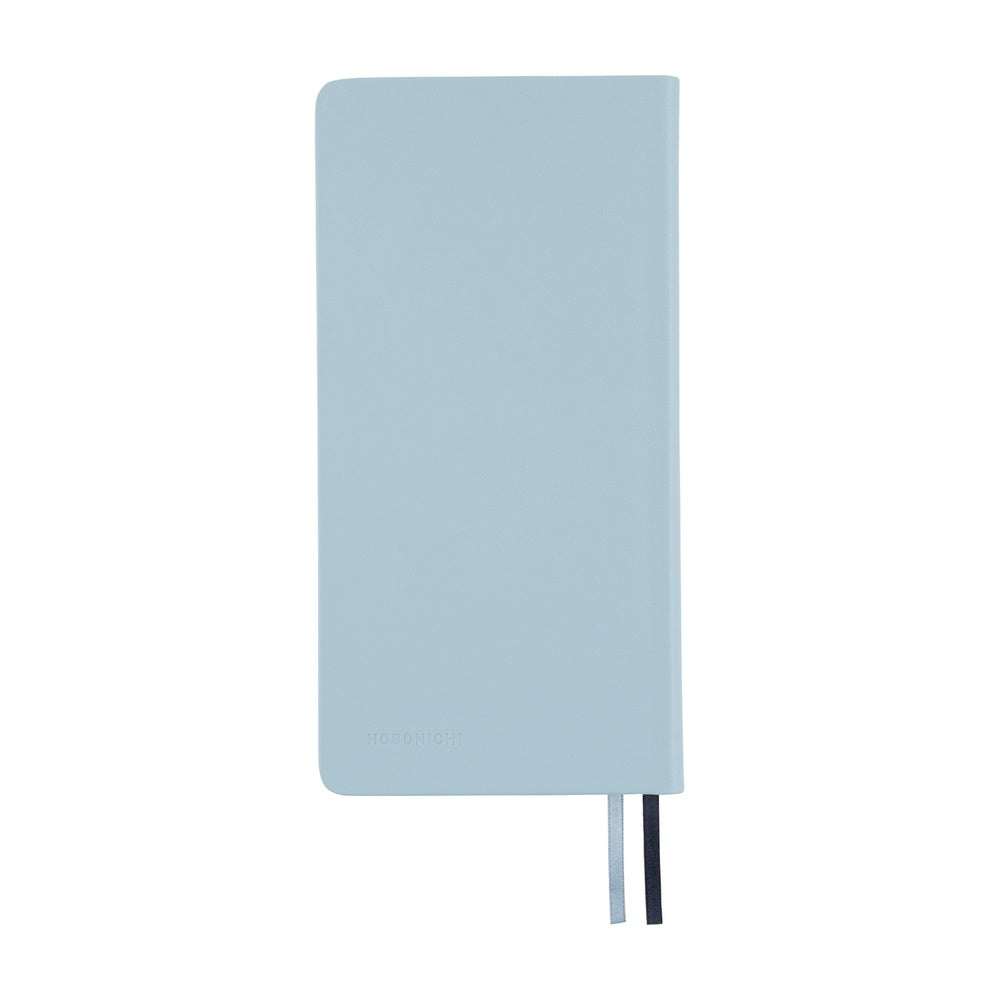 Hobonichi Weeks English Tall & Slim Leather- Snow Blue
