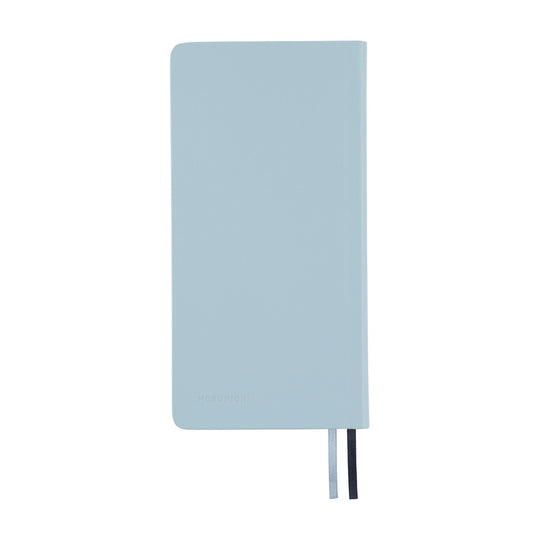Hobonichi Weeks English Tall & Slim Leather- Snow Blue