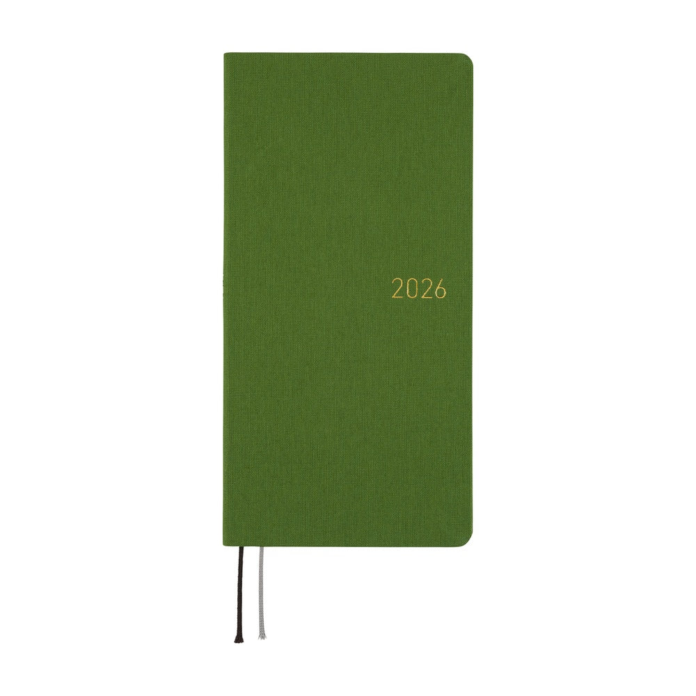 Hobonichi Weeks Tall &amp; Slim Colours April Start- Antique Green