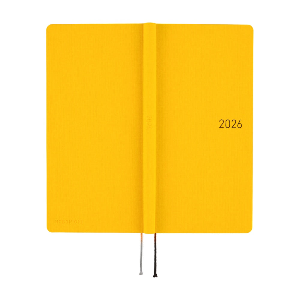 Hobonichi Weeks English Tall & Slim Colours- Full Moon Yellow