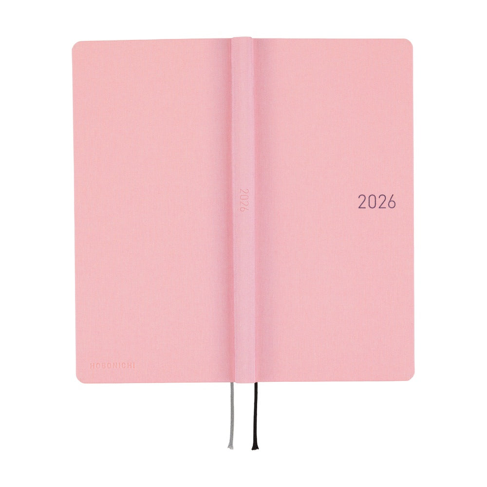 Hobonichi Weeks English Tall & Slim Colours- Strawberry Milk
