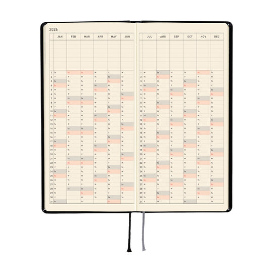 Hobonichi Weeks English Tall &  Slim- Yumi Kitagishi- White Cat’s Daily Life