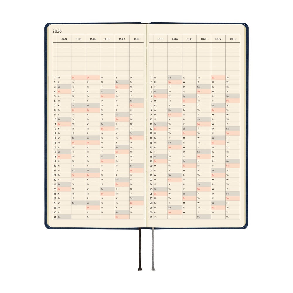 Hobonichi Weeks Mega English Tall & SlimColours- Cosmo Blue