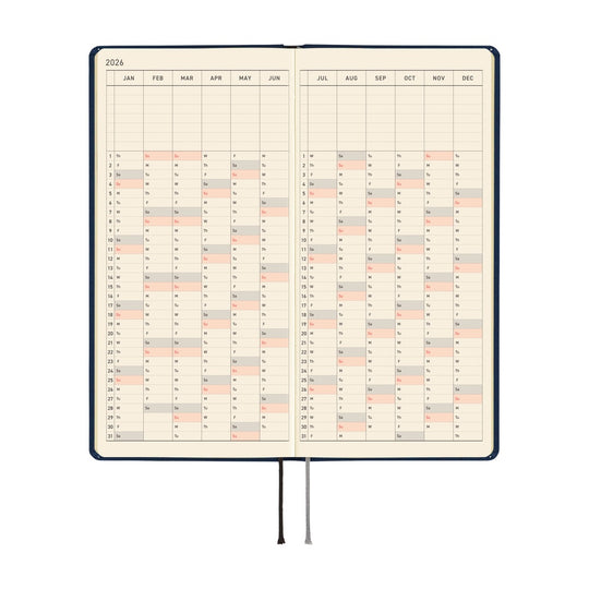 Hobonichi Weeks Mega English Tall & SlimColours- Cosmo Blue