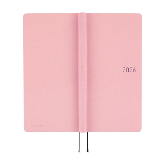 Hobonichi Weeks Mega English Tall & Slim Colours- Strawberry Milk