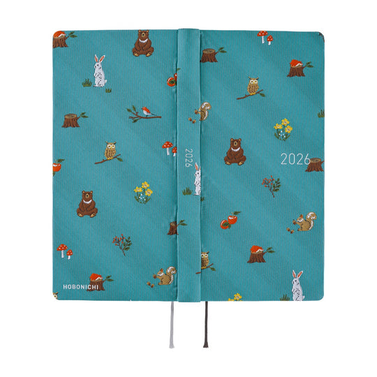 Hobonichi Weeks Mega English Tall & Slim-  Bow & Tie: In the Forest