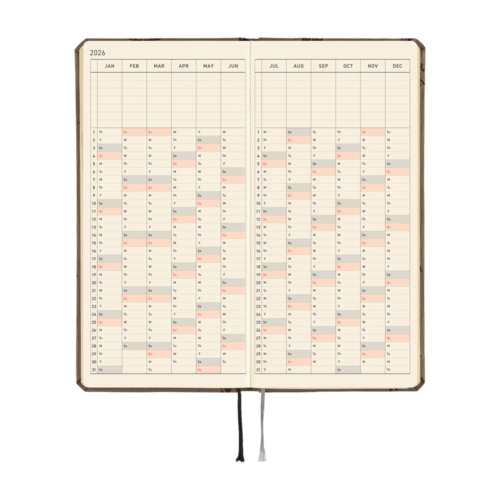 Hobonichi Weeks Mega English Tall & Slim-  Bow & Tie: Galloping Horses