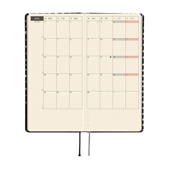Hobonichi Weeks English Tall & Slim Makato Matsubayashi- Dot